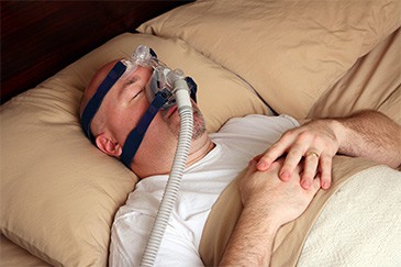 Photo of man with Obstructive sleep apnoea/hypopnoea